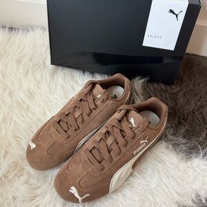 Puma Speedcat Archive in Haute Coffee-Frosted Ivory